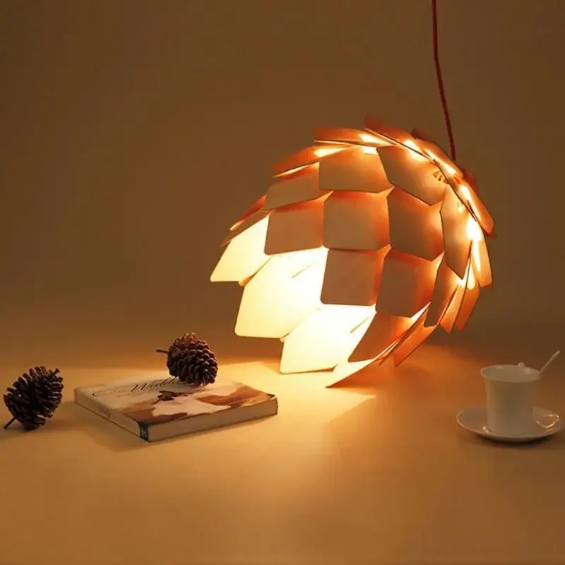 Interior Design Hall - Modern Log Pinecone Pendant Lights Italian