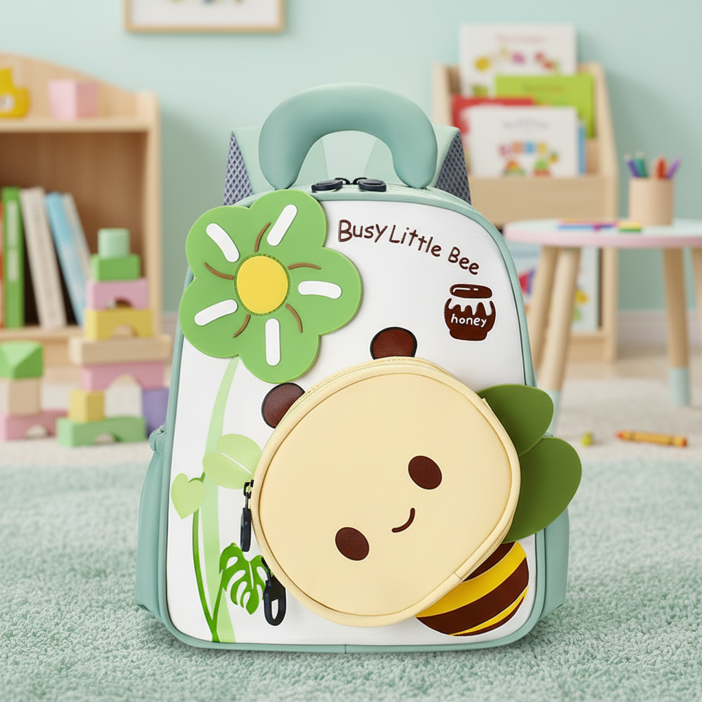 Interior Design Years Of School - Kids Backpack Cartoon Bees Design Lightweight