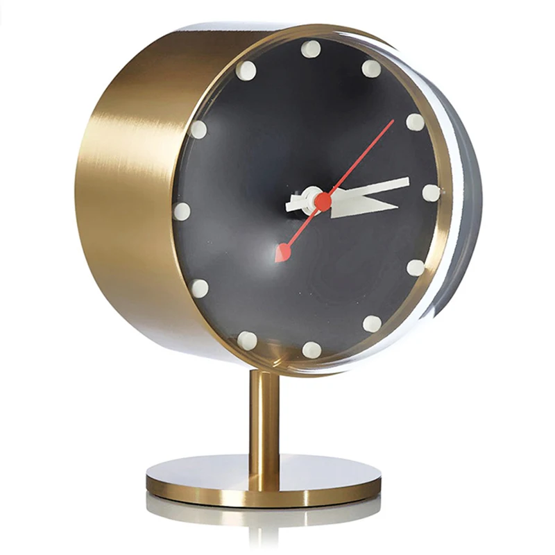 Interior Design Vintage Style - Retro Desktop Clock Bedroom Design Silent