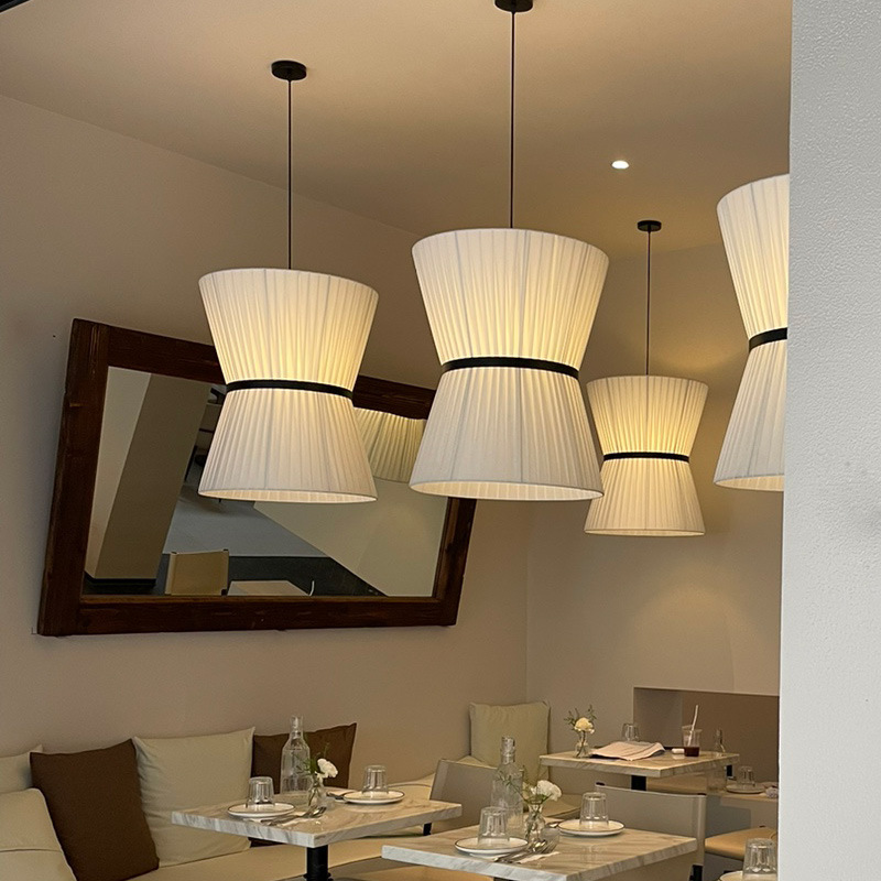 Interior Design Elements - Modern Designer Minimalist Fabric LEDPendant Light
