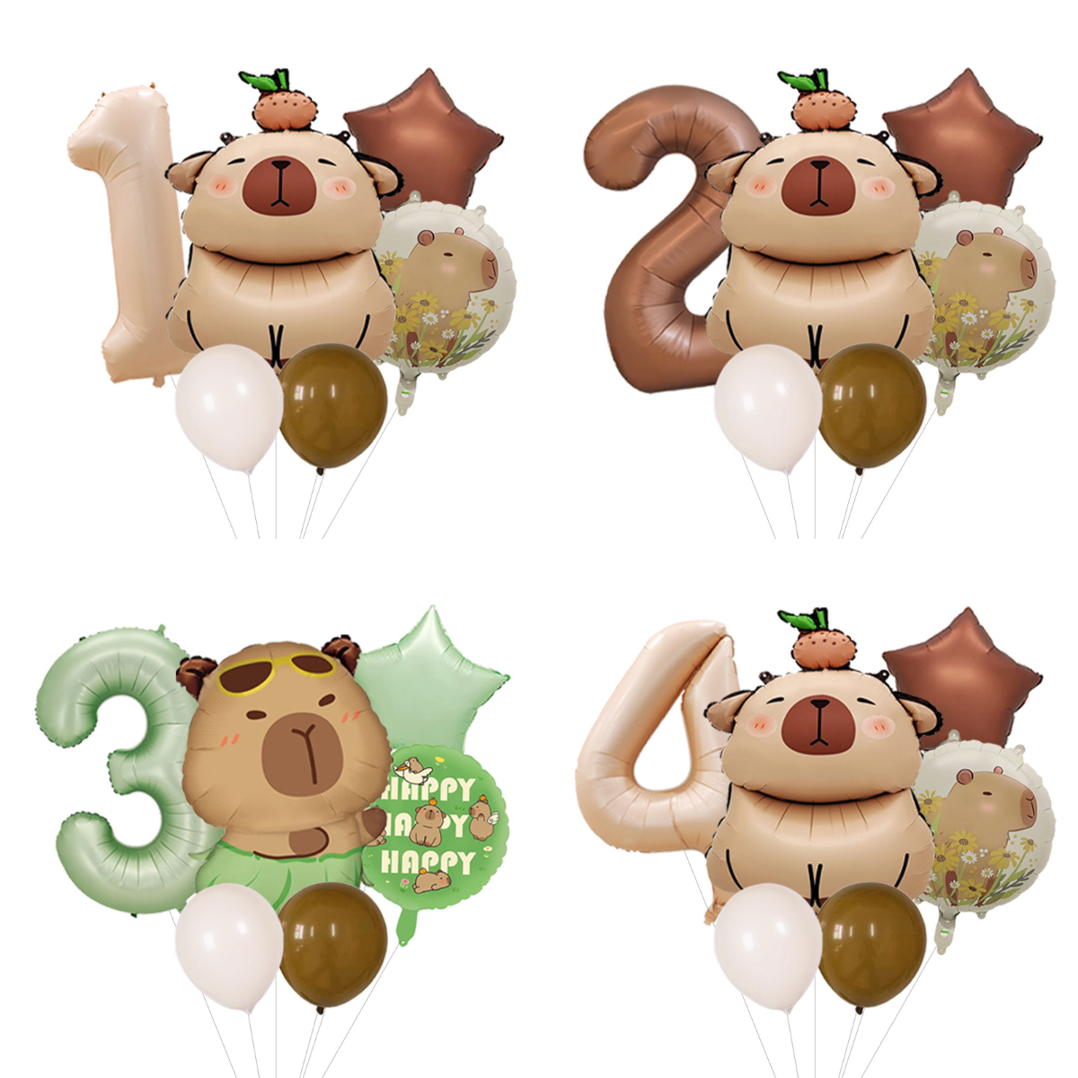 Interior Design Years Of School - Art Design Capybara Printed Balloon Kit