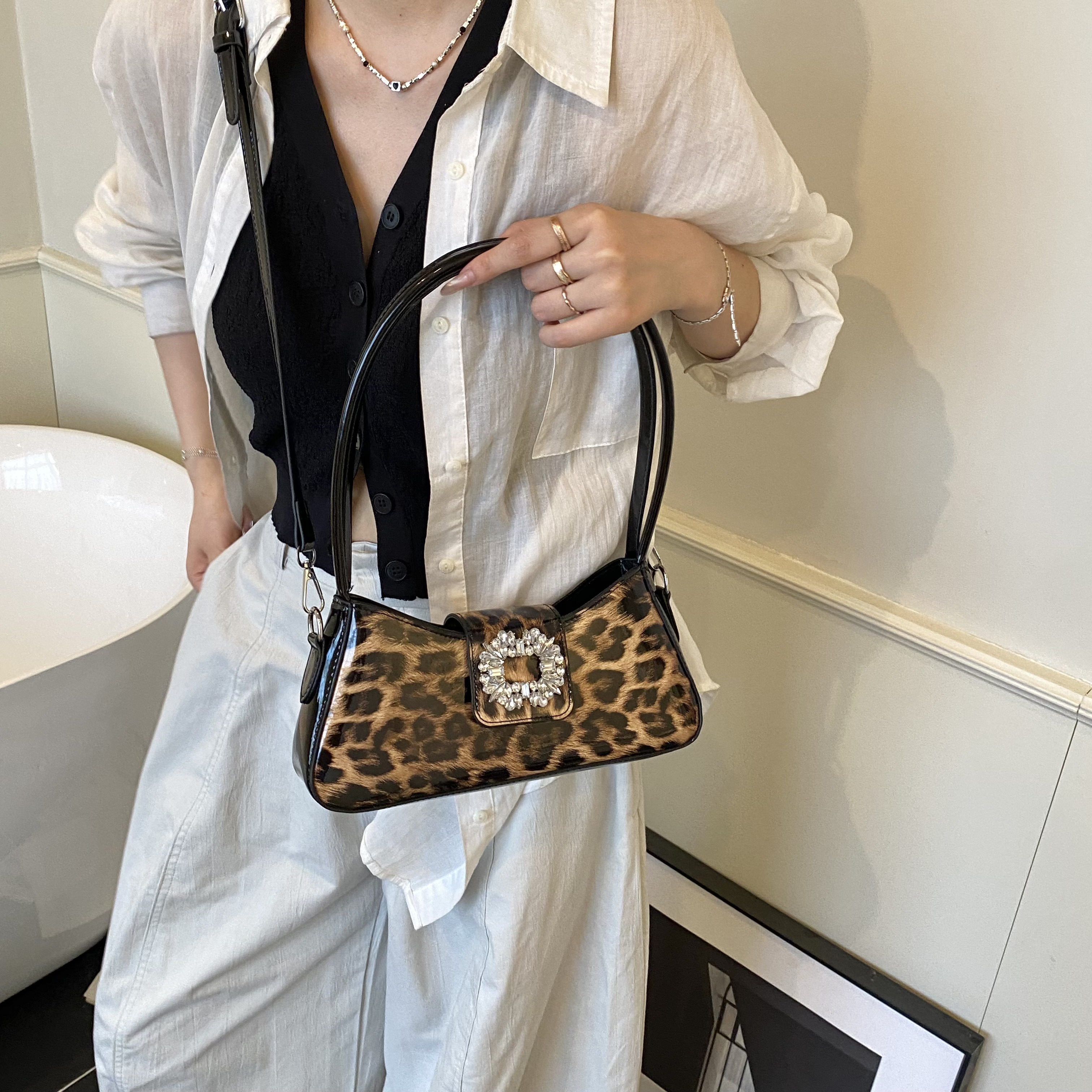 French Style Armpit Shopper Pu - Interior Design Vintage Style review and price