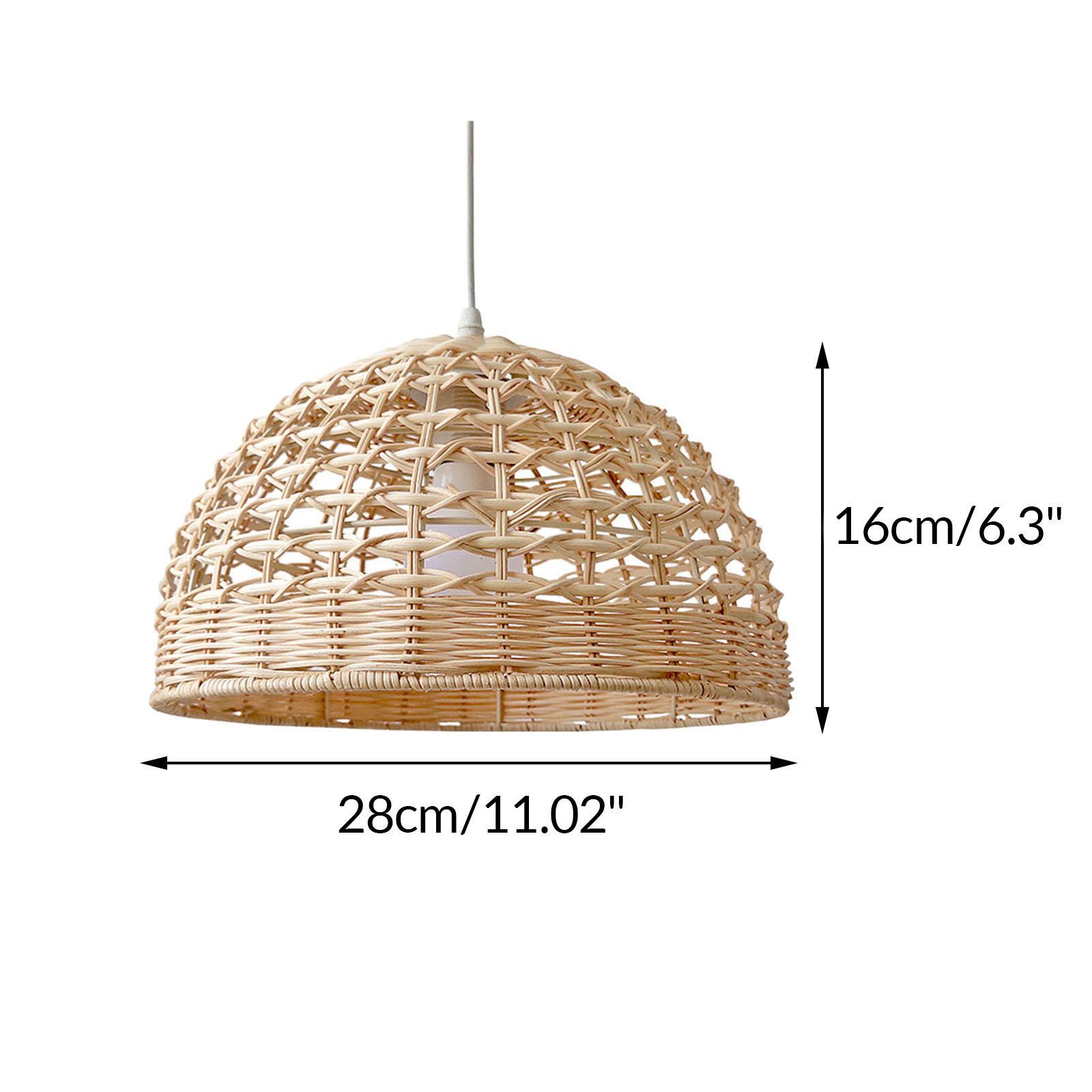 Rattan Lampshade Wicker Pendan - Wicker Pendant Shade review and price