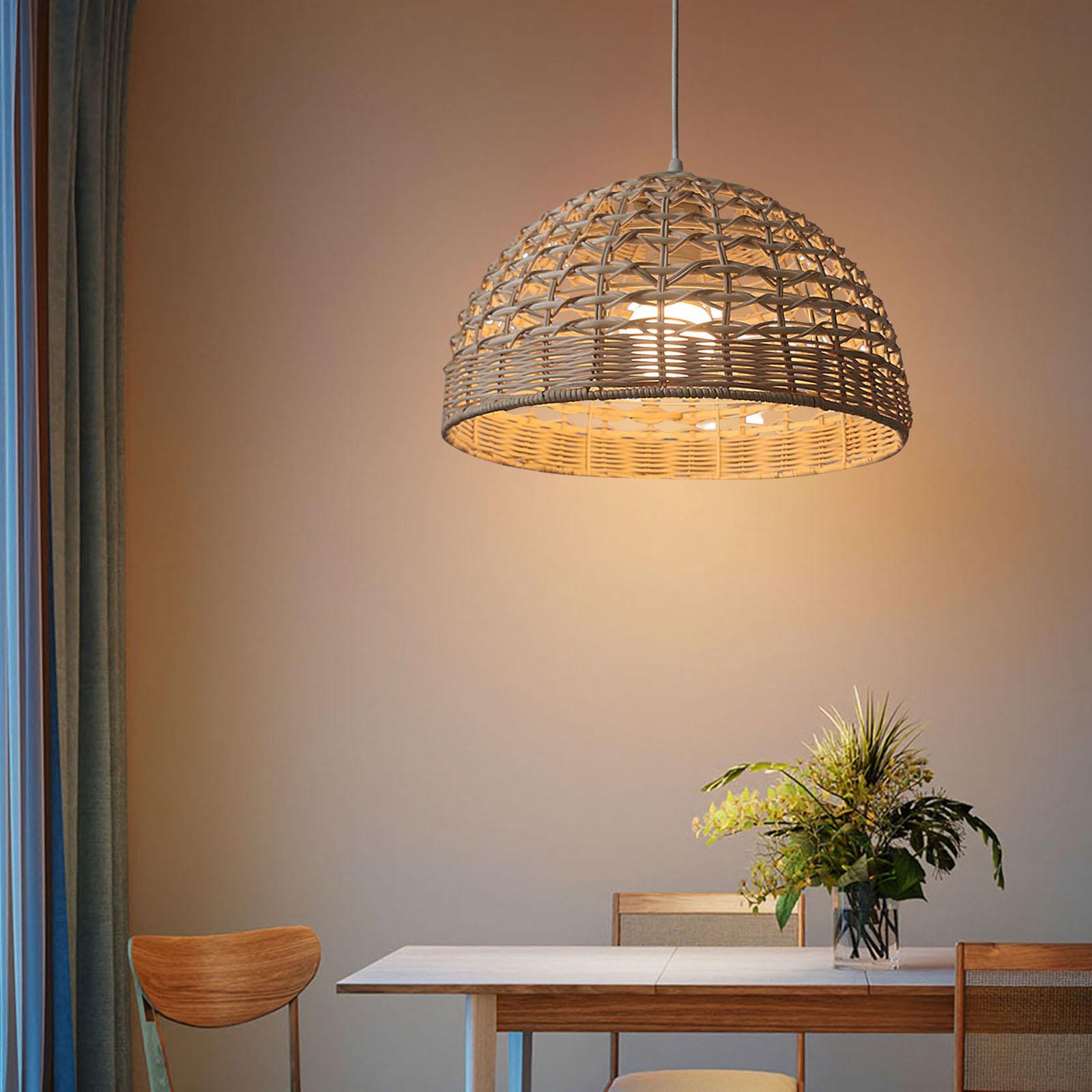 Rattan Lampshade Wicker Pendan - Wicker Pendant Shade review and price