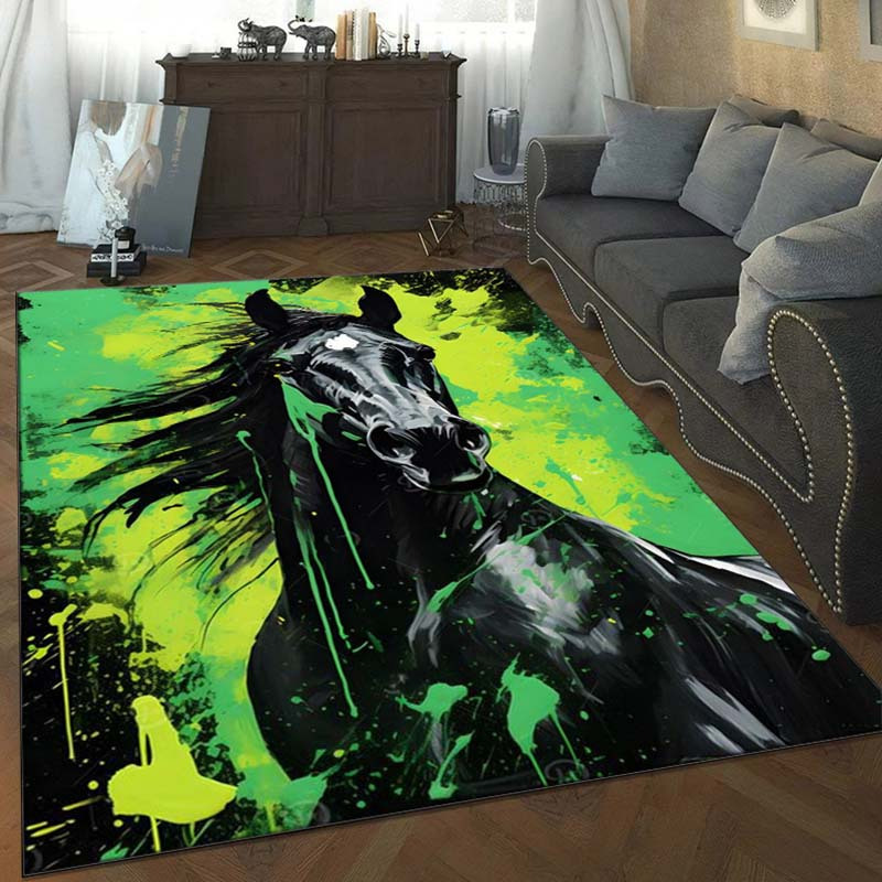 Abstract Horse Rug in Green an - Interior Design Elements review and price