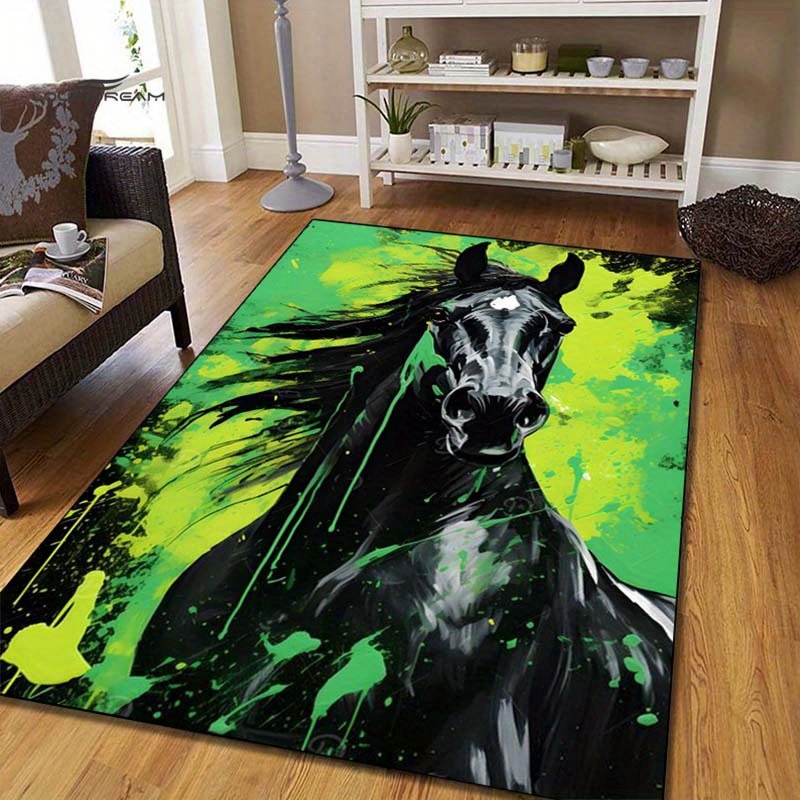 Abstract Horse Rug in Green an - Interior Design Elements review and price