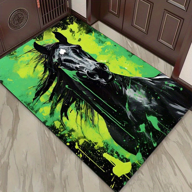 Abstract Horse Rug in Green an - Interior Design Elements review and price