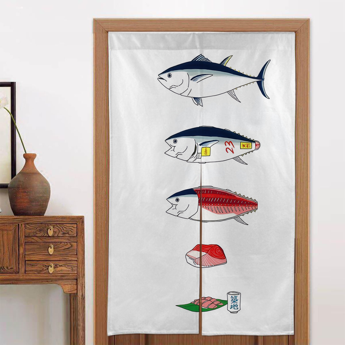 1pc Japanese Door Curtain, Jap - Interior Design Elements review and price