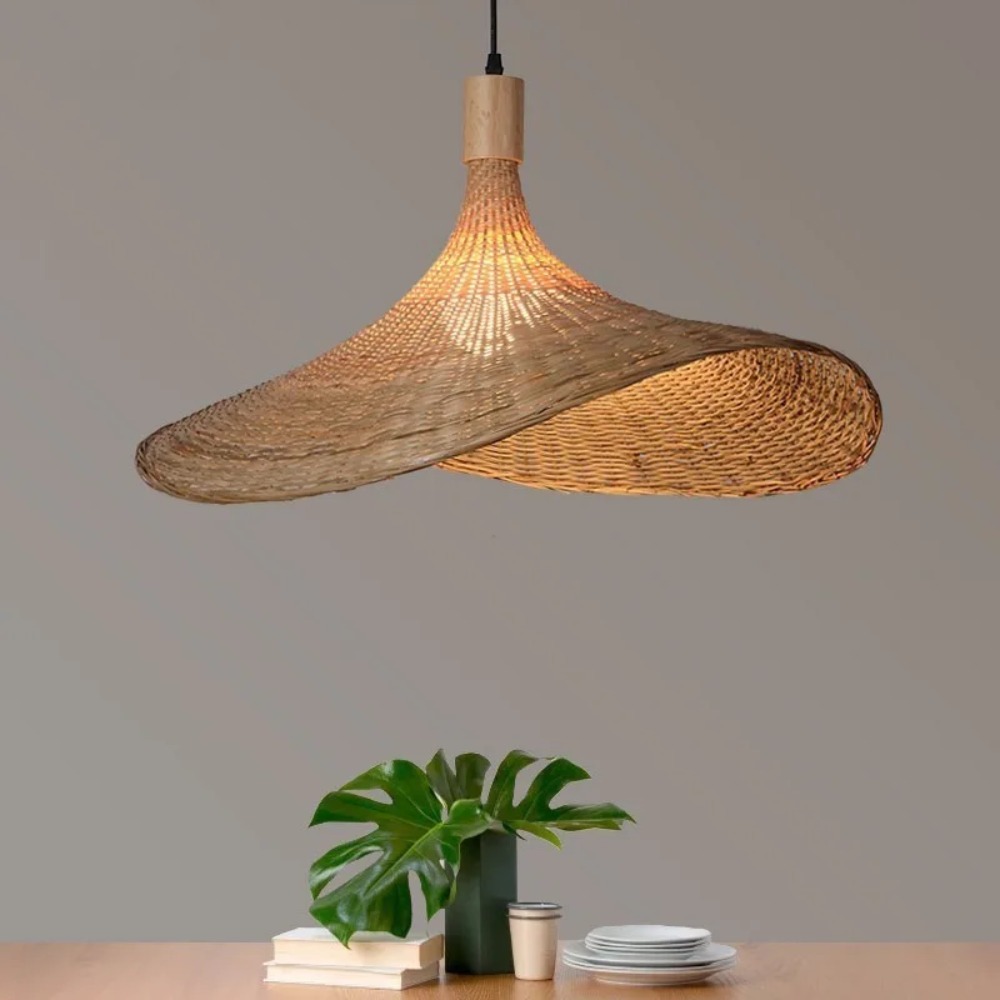 Woven Natural Bamboo Decor Lig - Wicker Pendant Shade review and price