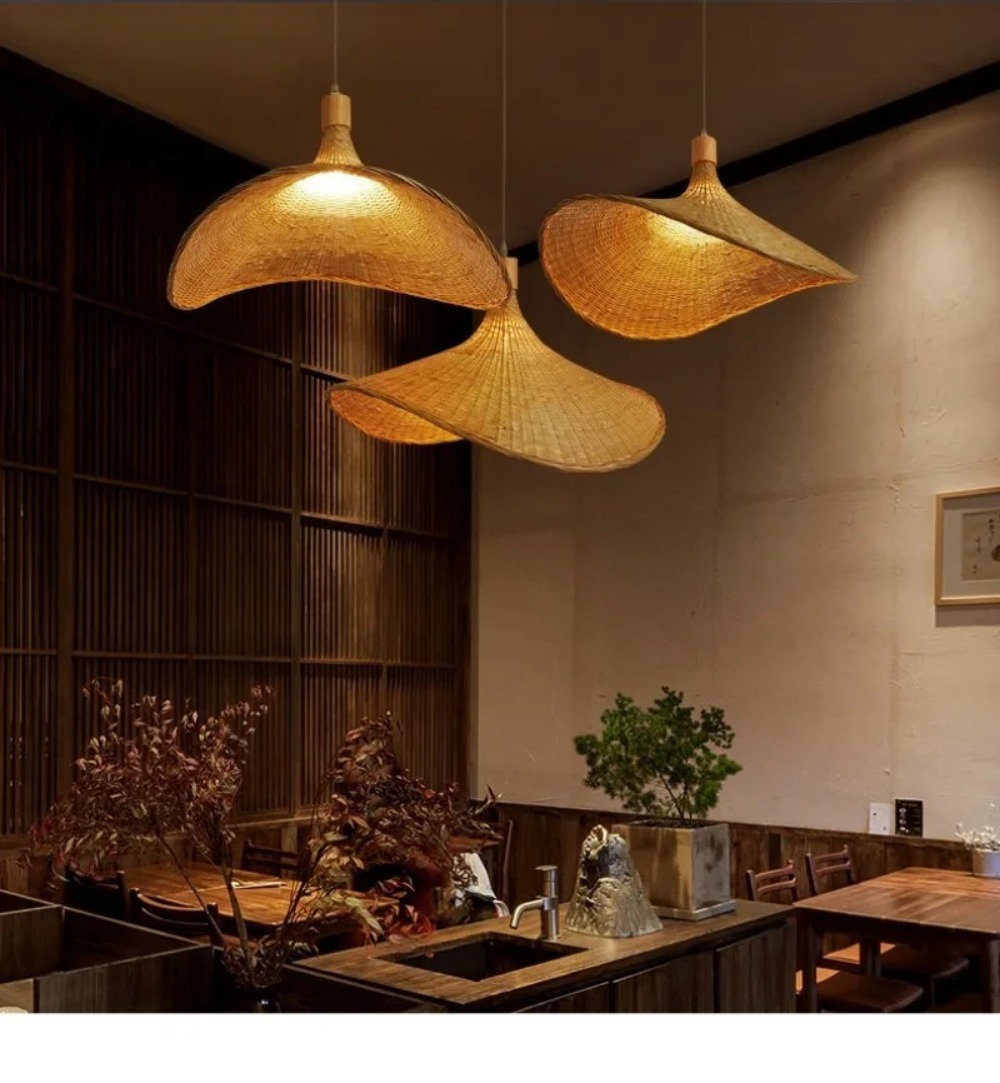 Woven Natural Bamboo Decor Lig - Wicker Pendant Shade review and price