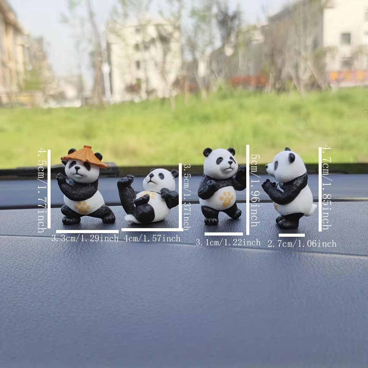 4pcs/set Panda Design Car Orna - Interior Design Years Of School review and price