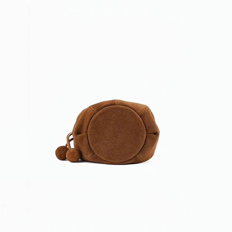 Frosted Suede Bucket Bag Pumpk - Interior Design High End review and price