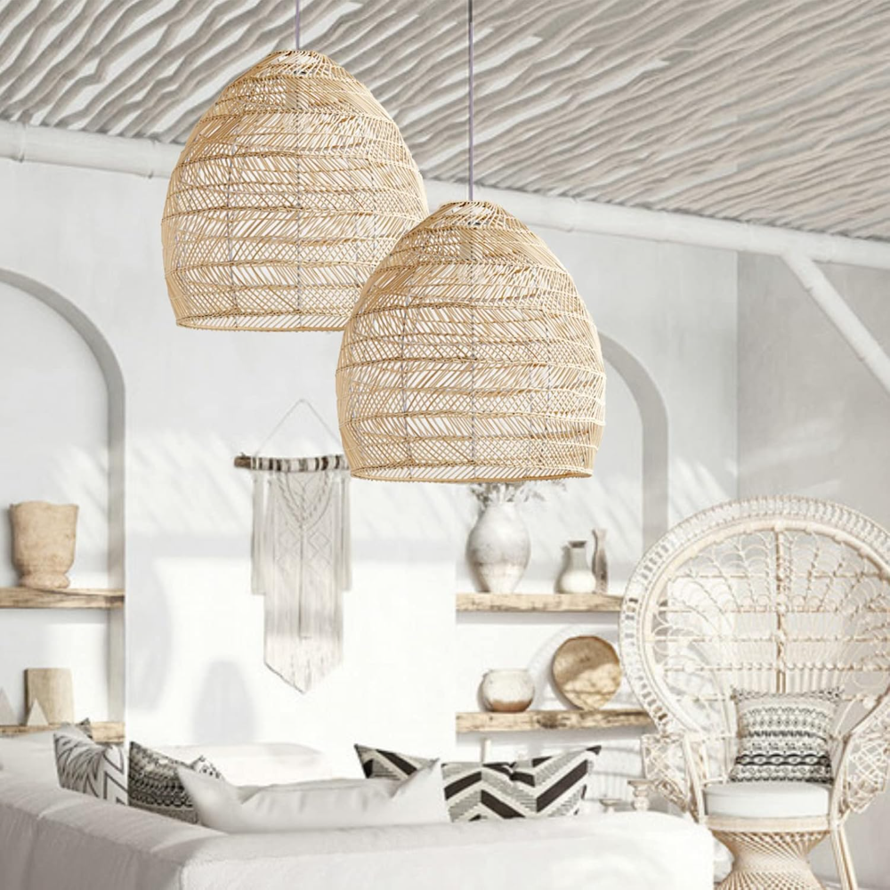 Rattan Woven Pendant Light Sha - Wicker Pendant Shade review and price