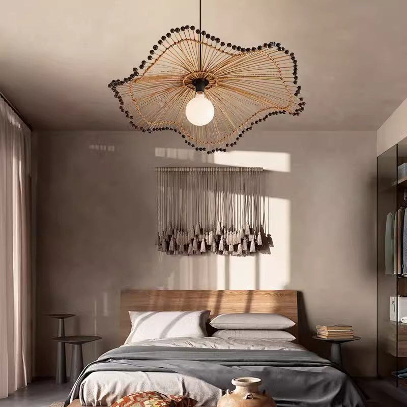 Japanese Style Wabi Sabi Handm - Wicker Pendant Shade review and price