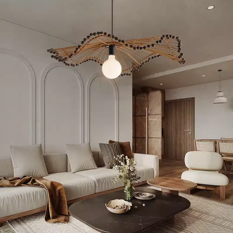Japanese Style Wabi Sabi Handm - Wicker Pendant Shade review and price
