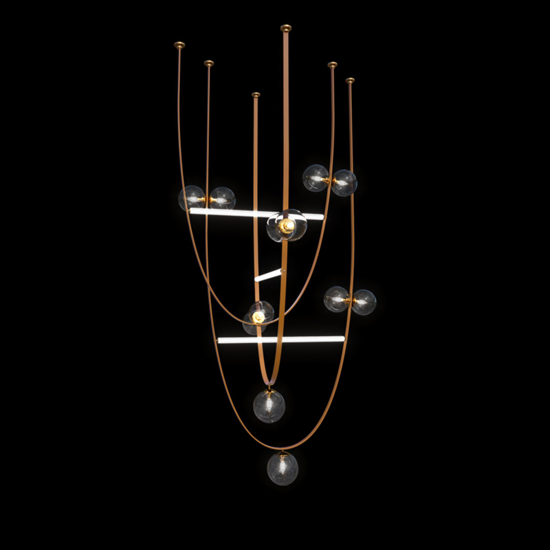 American LED Leather Chandelie - Interior Design Hall review and price