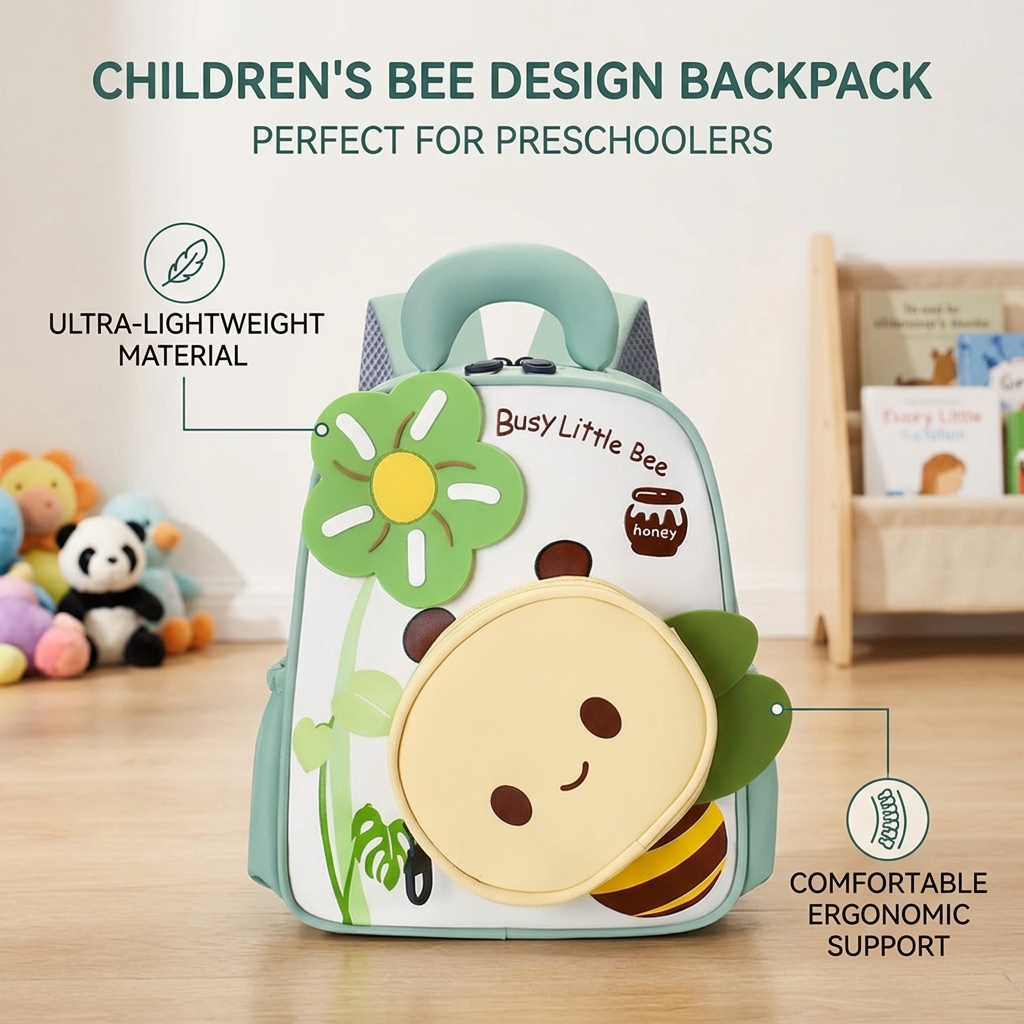 Kids Backpack Cartoon Bees Des - Interior Design Years Of School review and price
