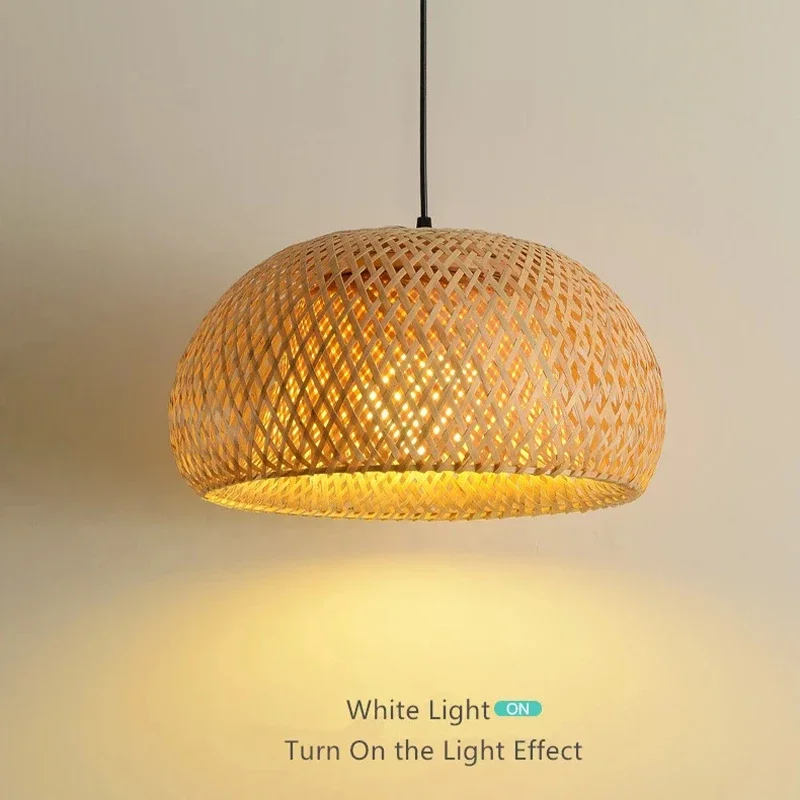 Bamboo Lantern 38/45cm Pendant - Wicker Pendant Shade review and price