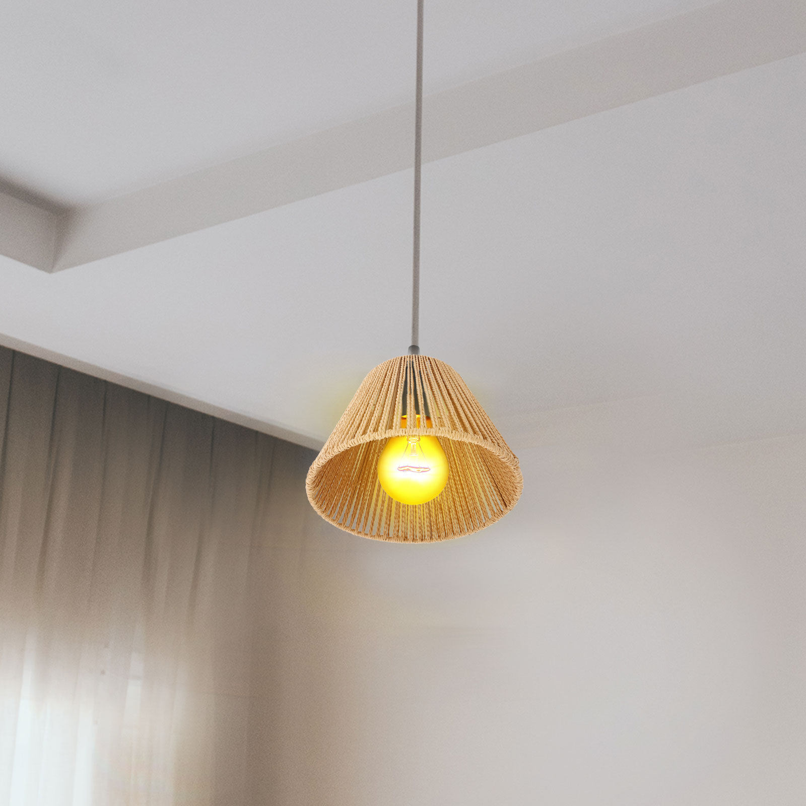 Vintage Rattan Lamp Shade Wove - Wicker Pendant Shade review and price