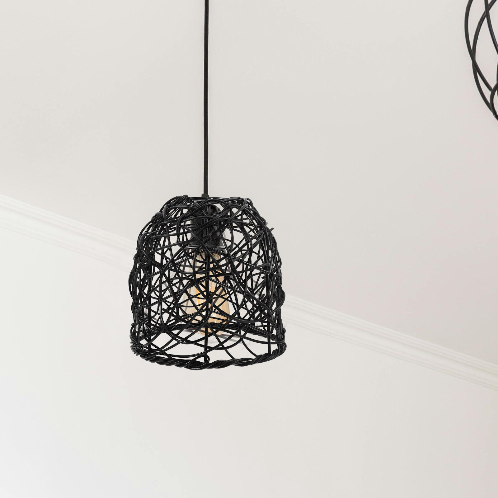 Wicker Lamp Shade E27 Rattan P - Wicker Pendant Shade review and price