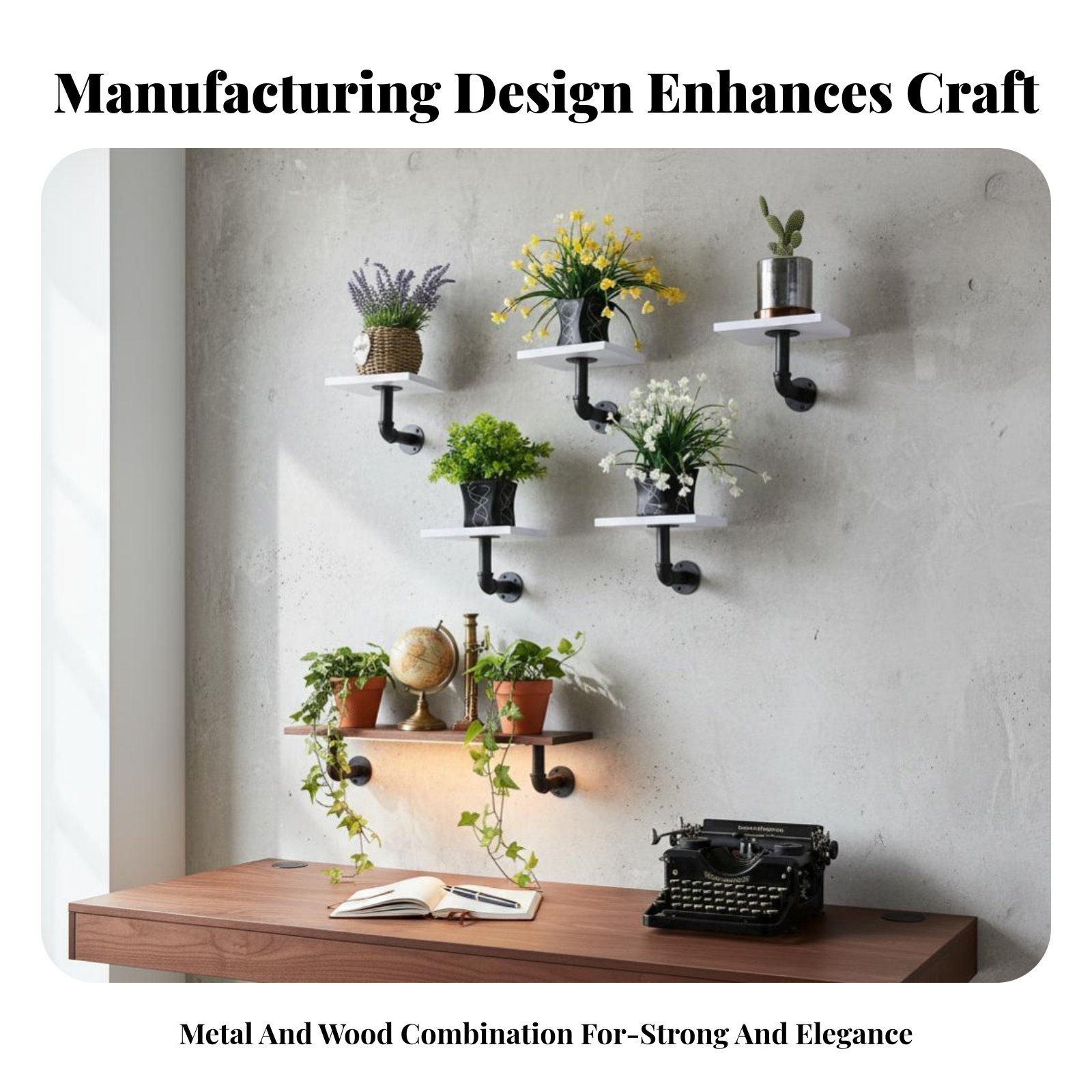 mechanical Pipe Shelf Vintage  - Interior Design Office Space review and price