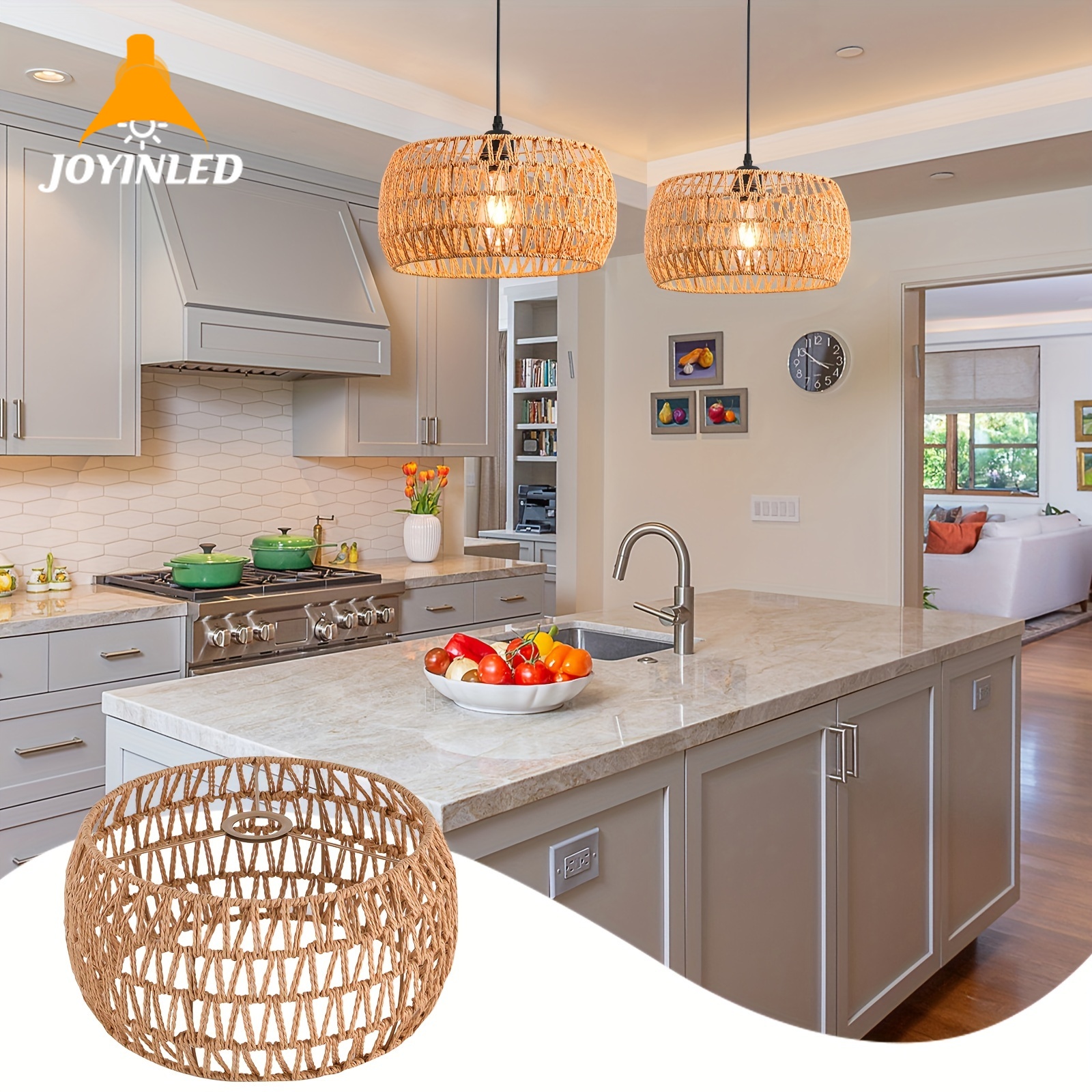 Handmade Bamboo Rattan Wicker  - Wicker Pendant Shade review and price